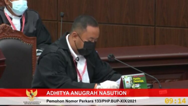 Adhitya Nasution, kuasa hukum pasangan calon nomor urut 01, Nikodemus N Rihi Heke-Yohanis Uly Kale (istimewa)