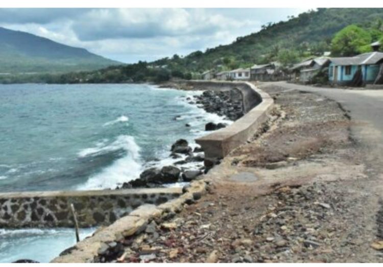 Proyek Talud Bubuatagamu di Kecamatan Solor Selatan / Sumber Foto : Cendana News