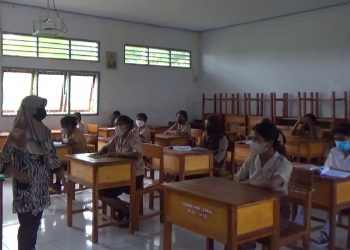 Lembata PPKM Level II, SMA & SMP Anugerah Kasih Berlakukan Prokes