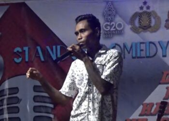 Intip Bagaimana Komika Asal Belang Juara Stand Up Comedy Polres Lembata