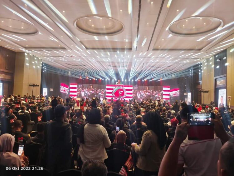 Ribuan kader Partai PKN mengikuti Rakernas I di Golden Ballroom Hotel Sultan Jakarta, Kamis (6/10/2022) / Foto : Istimewa