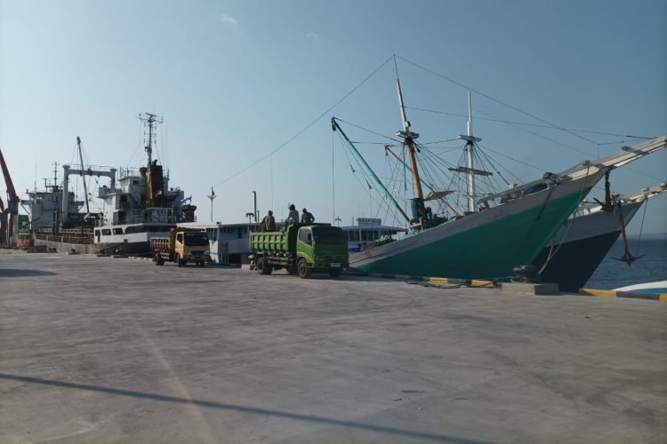 Aktivitas bongkar muat di Pelabuhan Laut Lewoleba, Kabupaten Lembata / Foto : BentaraNet