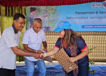 Plan Indonesia Serah Terima Infrastruktur Air Bersih Bagi Desa Lamagute