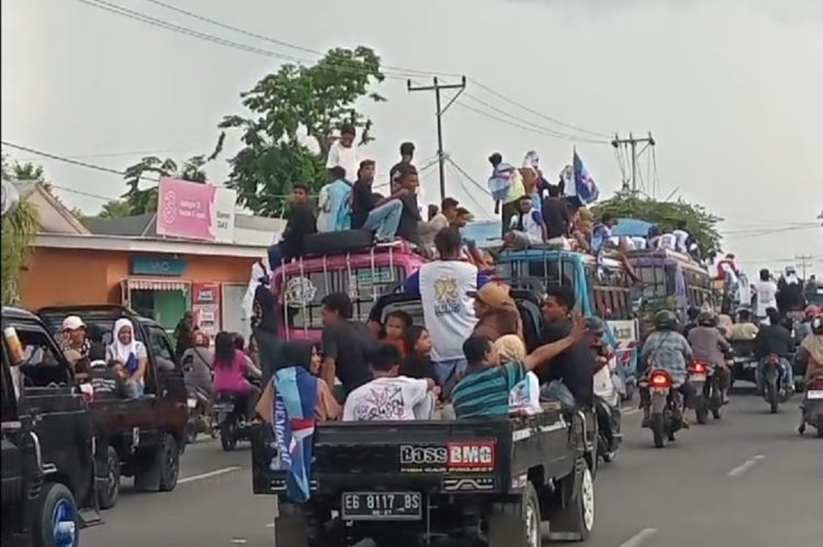 Massa kampanye Paket MANIS di Pilkada Lembata 2024 / Foto : BentaraNet