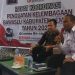 Kepala Kesbangpol Kabupaten Lembata, Kanis Making (paling kanan) berbicara saat Rapat Koordinasi Penguatan Kelembagaan Bawaslu Kabupaten Lembata Tahun 2025 di Ballroom Olimpic Resto, Lewoleba, Rabu (08/10/2025) / Foto : BentaraNet