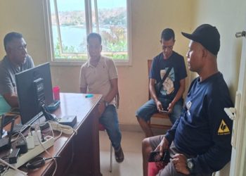 Sat Intelkam Polres Lembata Temui Pengelola SPBU Balauring Bahas Kelangkaan BBM Subsidi