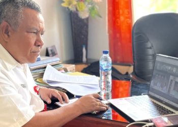 Asisten I Setda Lembata ikut Vicon Percepatan Pembangunan SPPG NTT