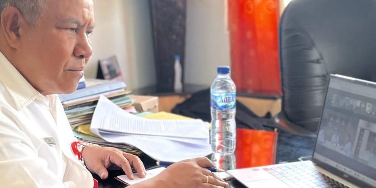 Asisten I Setda Lembata ikut Vicon Percepatan Pembangunan SPPG NTT